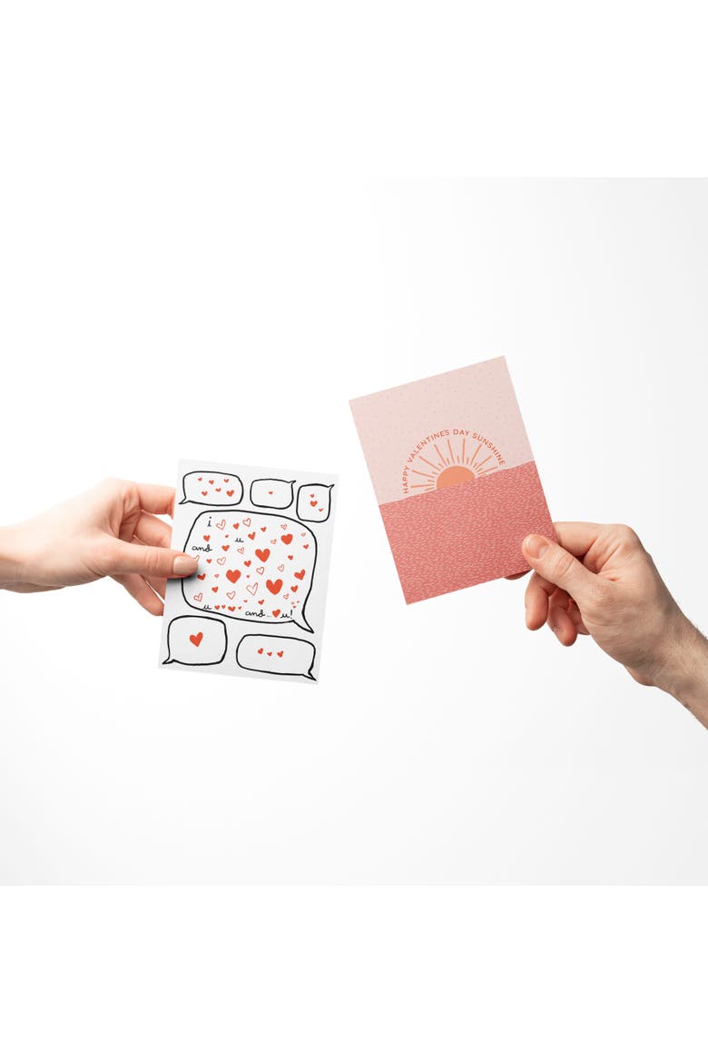 Love/Valentine's Assorted Greeting Card Pack (3ct) "Love Chat, Love Day, Sunshine Valentine", Alternate, color, Multi-Pack