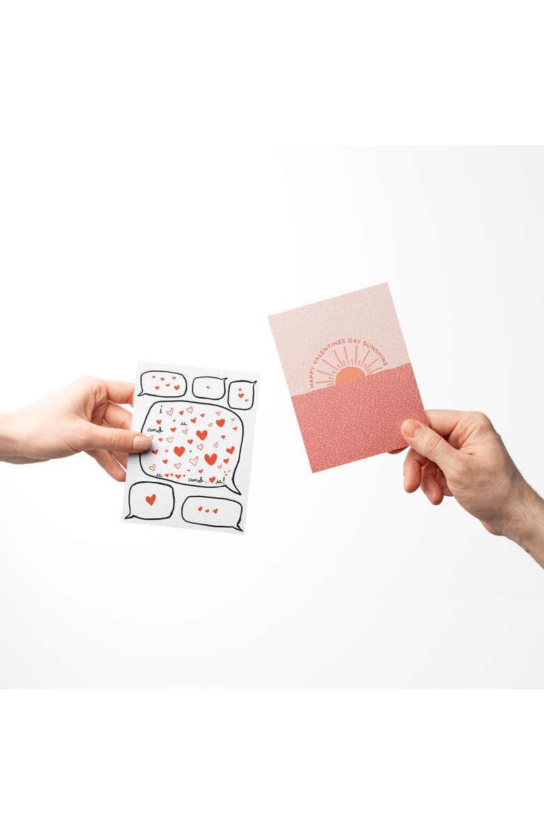Ramus & Co Love/Valentine's Assorted Greeting Card Pack (3ct) "Love Chat, Love Day, Sunshine Valentine", Alternate, color, Multi-Pack