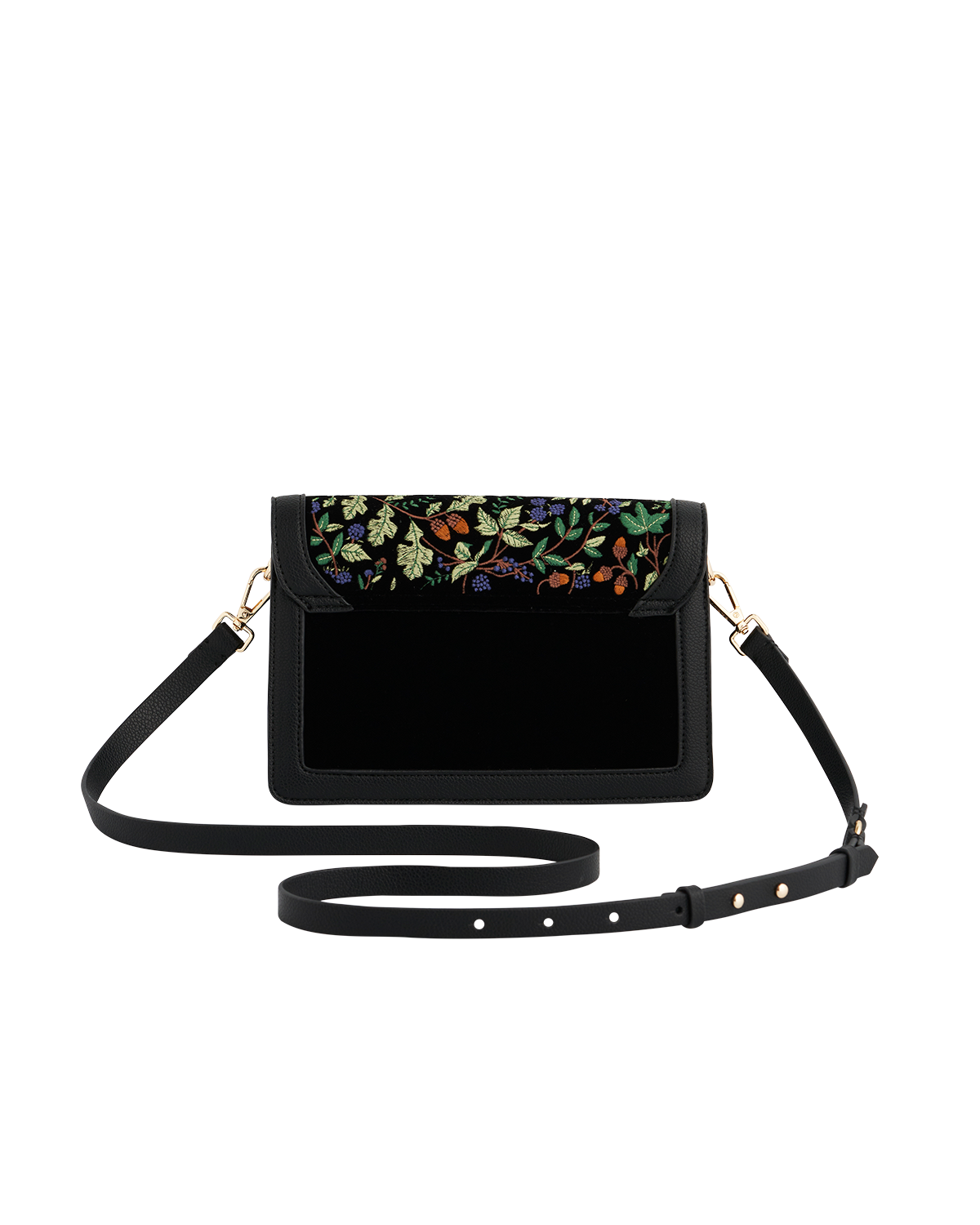 Fable England Black Embroidered Crossbody Bag, Alternate, color, 