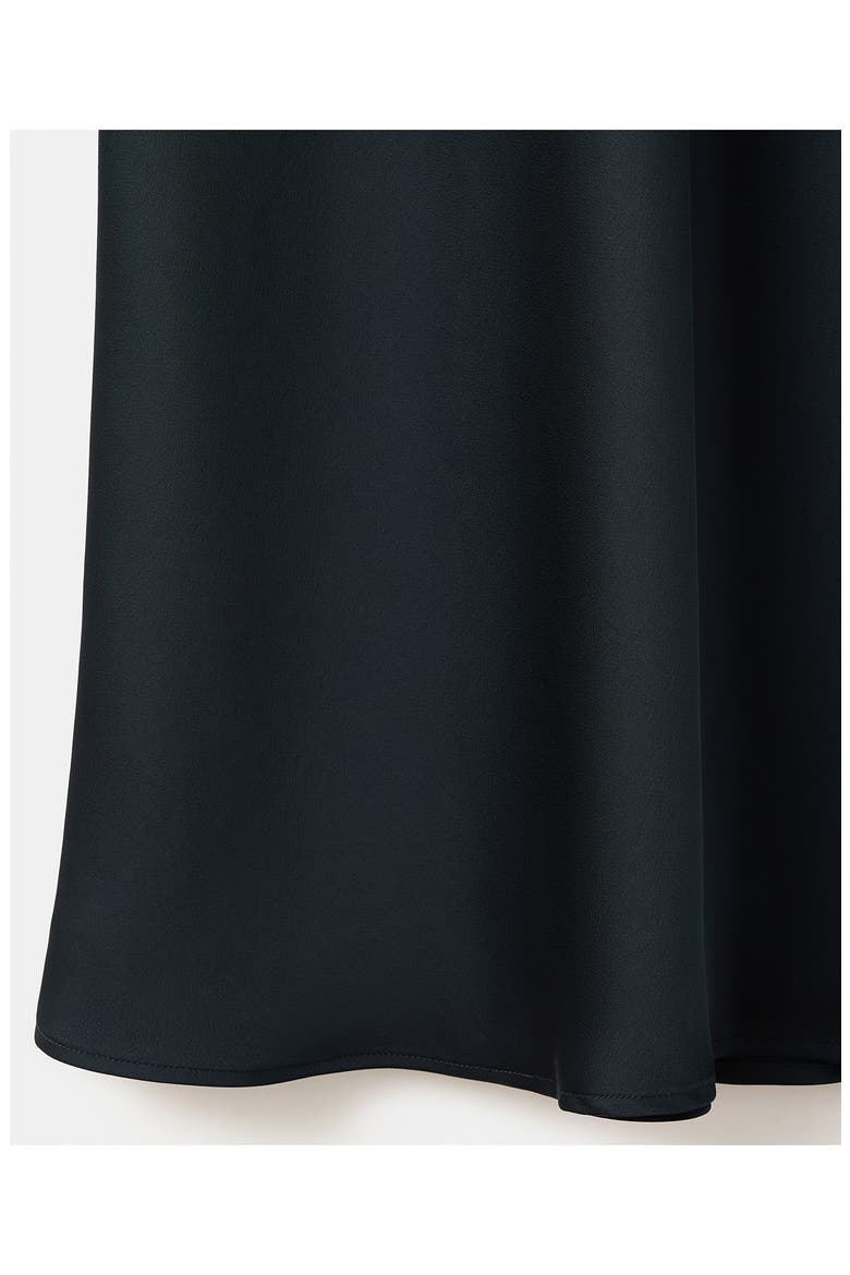 Lace Trim Satin Midi Slipdress, Alternate, color, NAVY