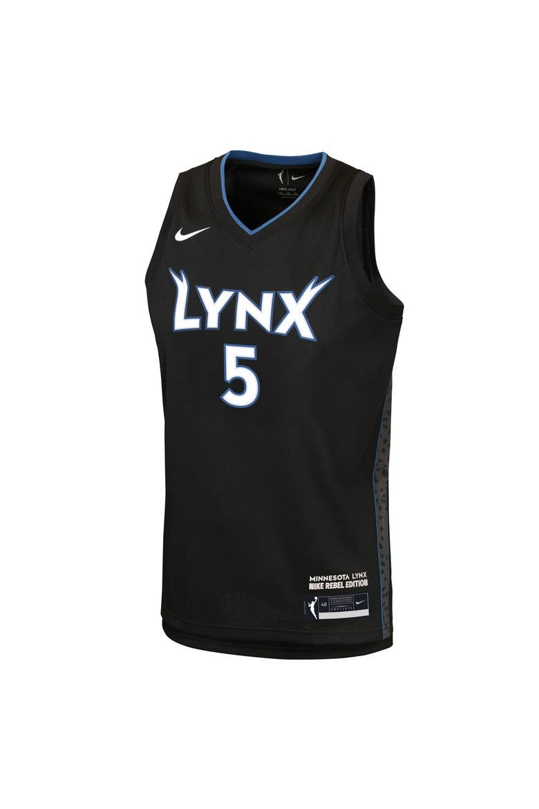 Youth Nike Olivia Miles Black Minnesota Lynx Victory Jersey - Rebel Edition, Alternate, color, Black