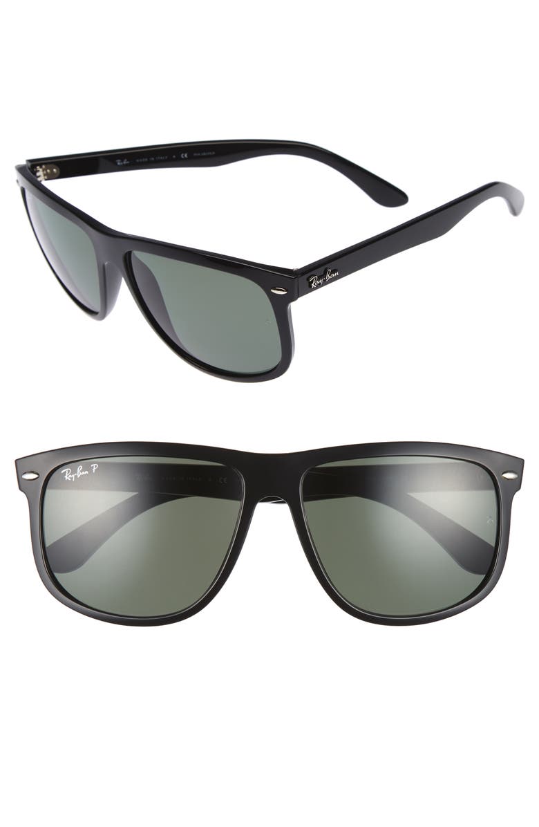 Ray-Ban Boyfriend 60mm Polarized Sunglasses, Main, color,