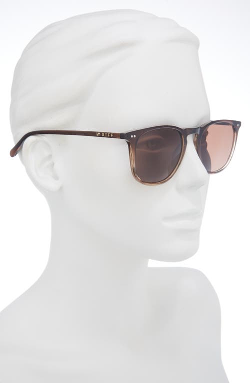 Diff Brody Xl 51mm Square Sunglasses In Brown