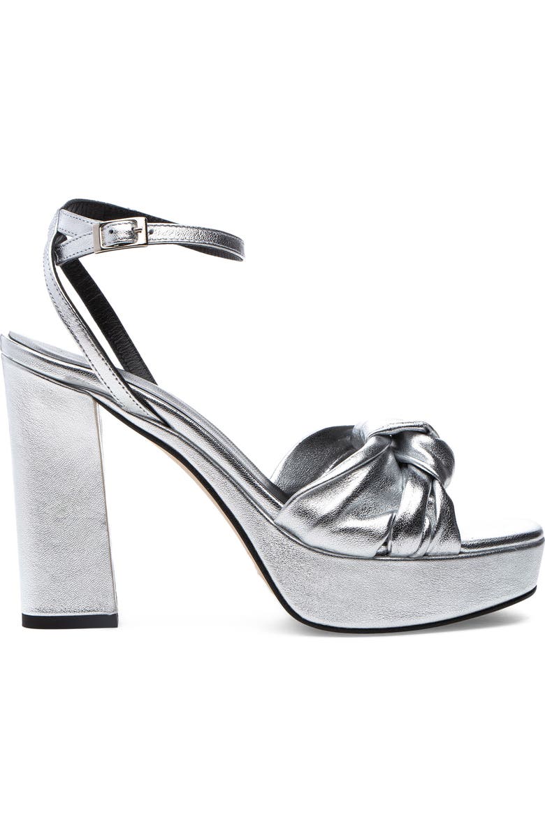 275 Central Miles Ankle Strap Platform Sandal, Alternate, color, Silver