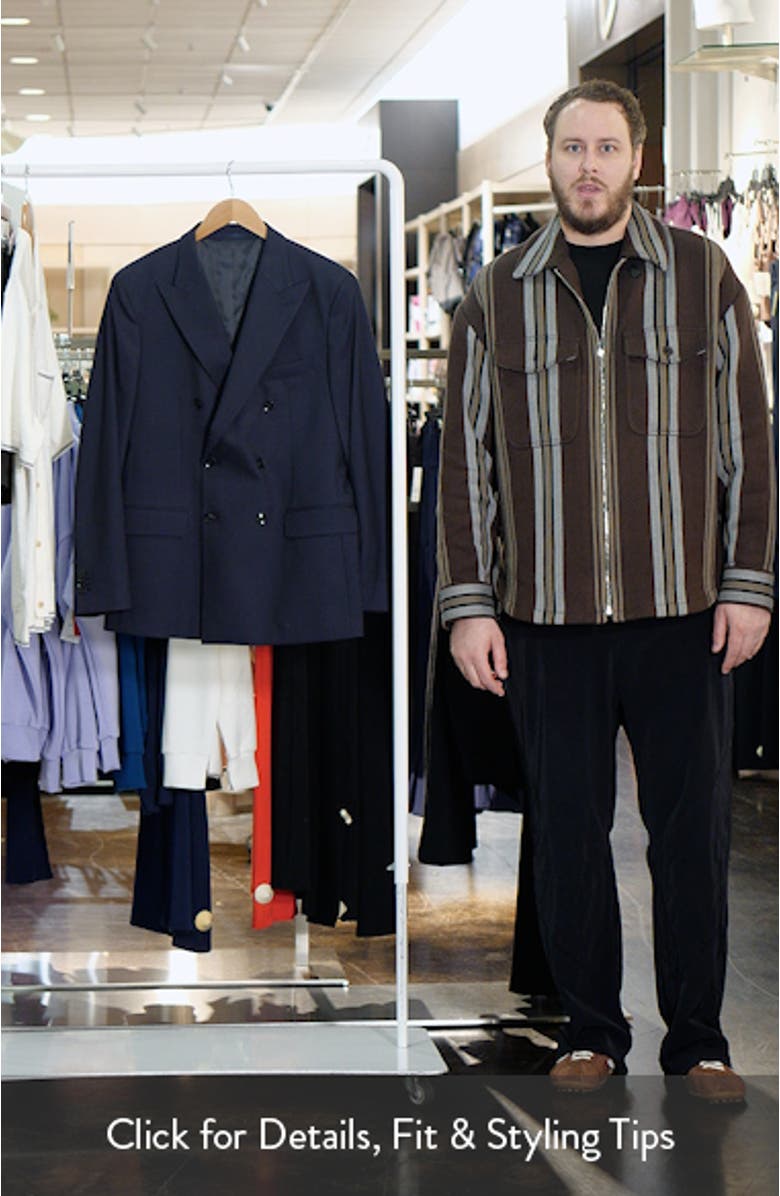 Slim Fit Double Breasted Blazer, sales video thumbnail
