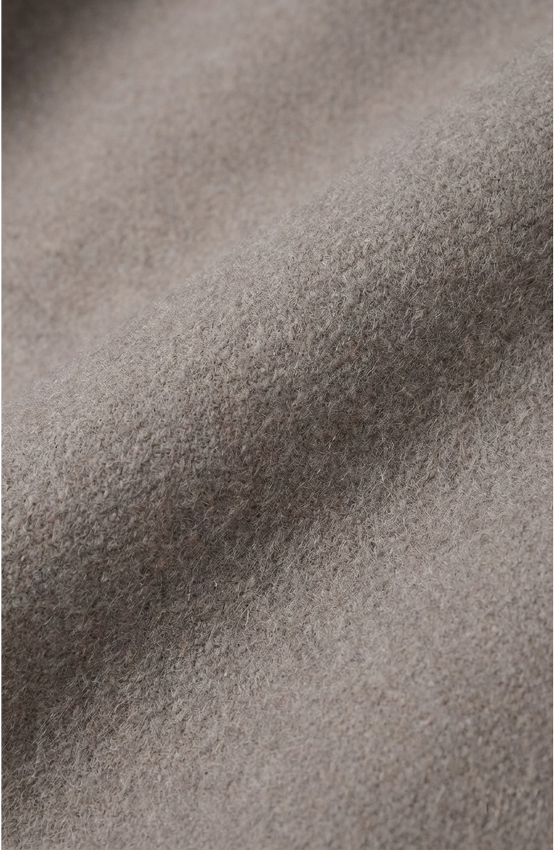 Modenaire Cropped Wool-Blend Oversized Collar Jacket, Alternate, color, Beige