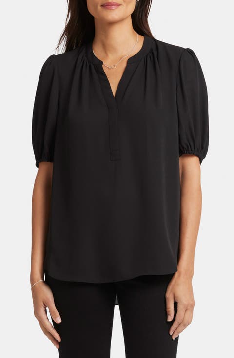 Puff Sleeve Popover Top