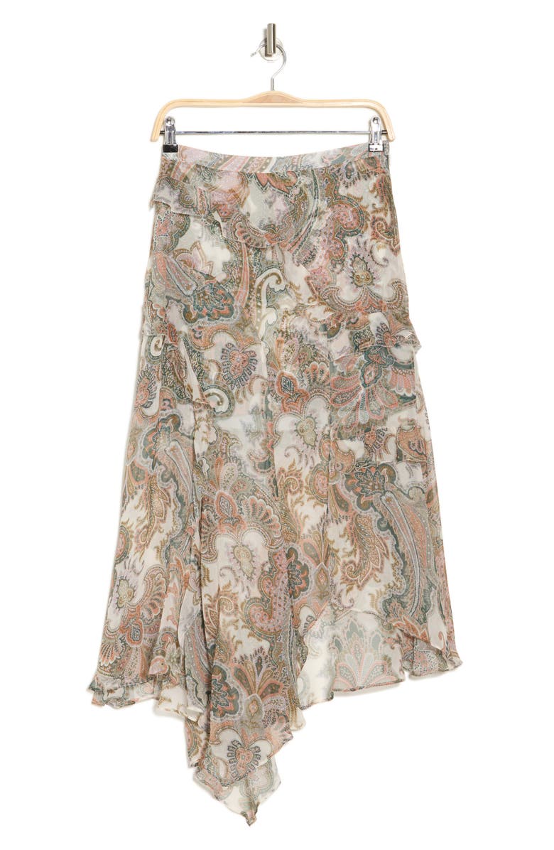 Veronica Beard Elenora Handkerchief Hem Skirt, Alternate, color, 