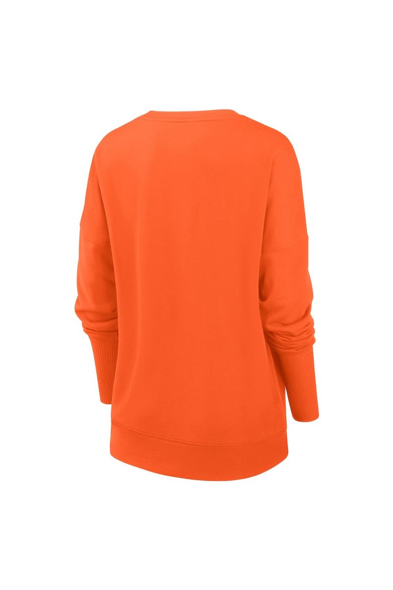 Women's Nike Orange Chicago Bears Rewind Playback Icon Performance Pullover Sweatshirt, Alternate, color, Orange