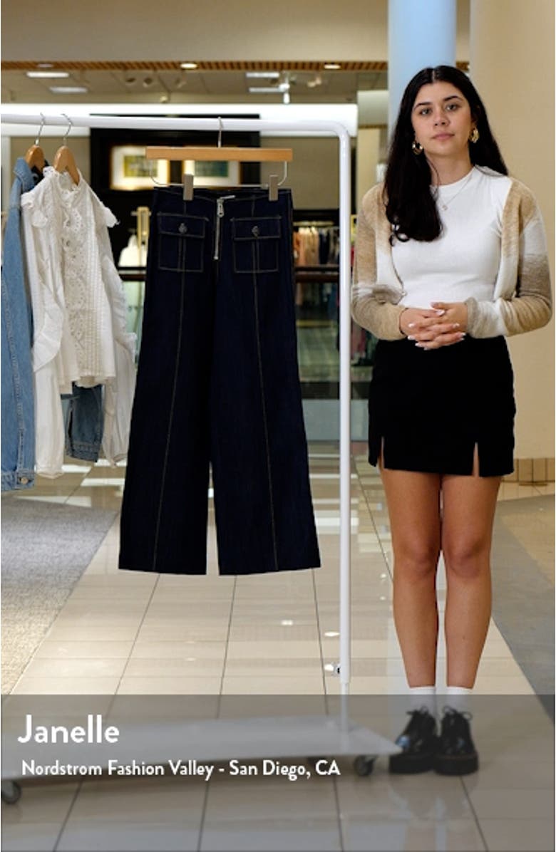 Azure Crop Wide Leg Jeans, sales video thumbnail