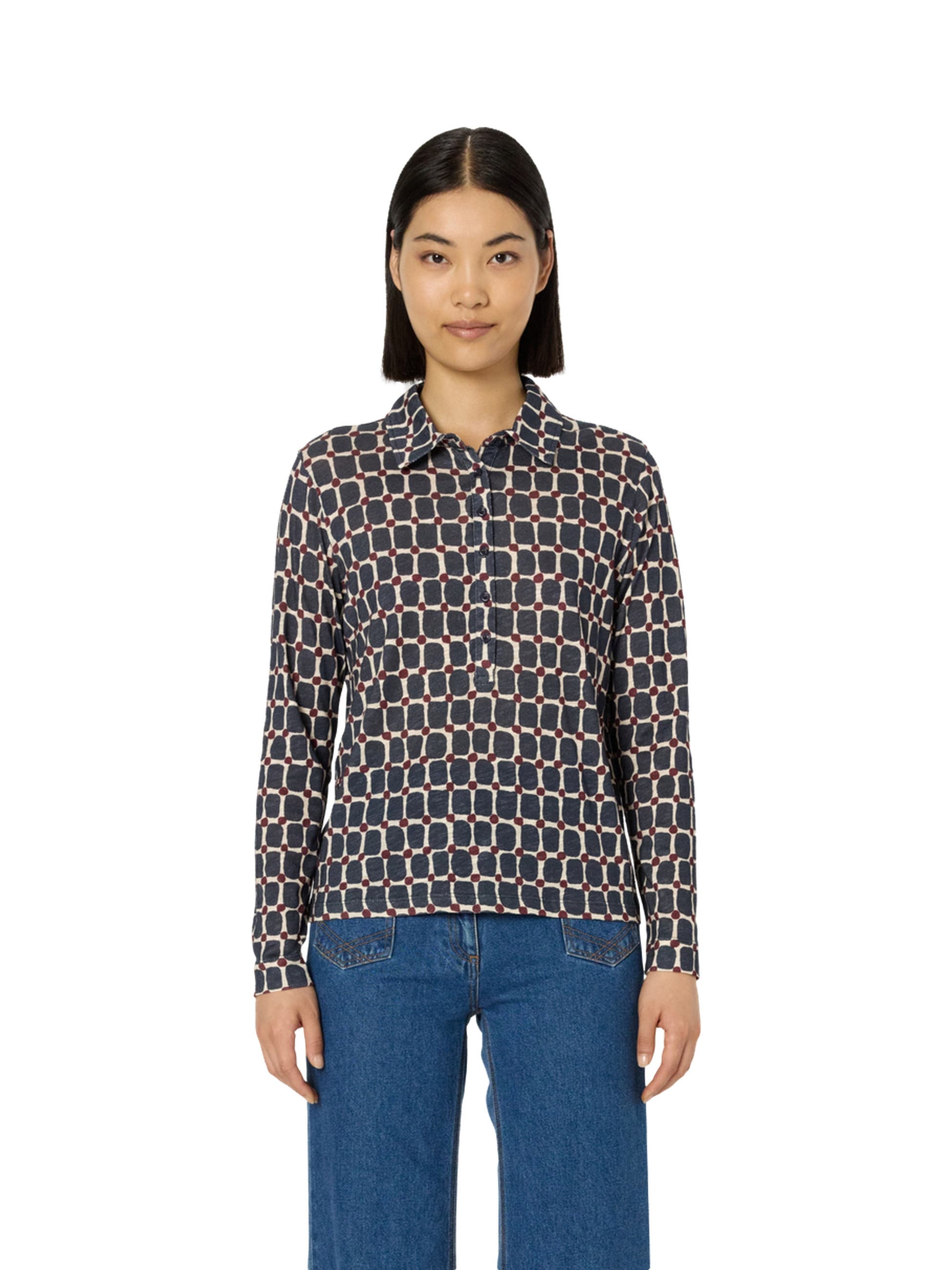 Hortense Long Sleeve Printed Shirt