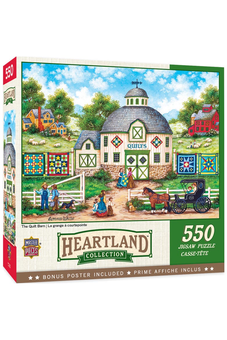 The Quilt Barn 550 Piece Jigsaw Puzzle, Main, color, Multicolor
