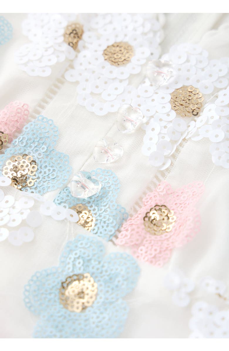 Marlo Kids Gabrielle Frill Sequin Mini Dress, Alternate, color, Multi