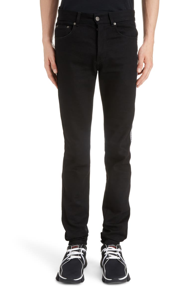 Givenchy Side Stripe Skinny Fit Jeans, Main, color,