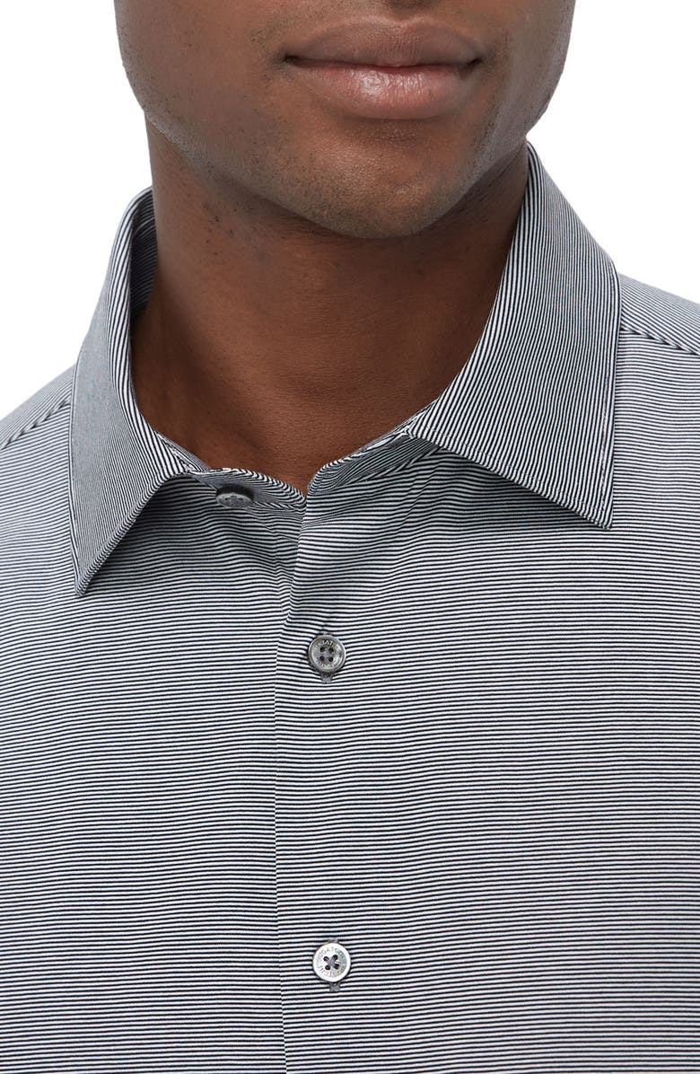 Bugatchi James OoohCotton<sup>®</sup> Button-Up Shirt, Alternate, color, Black