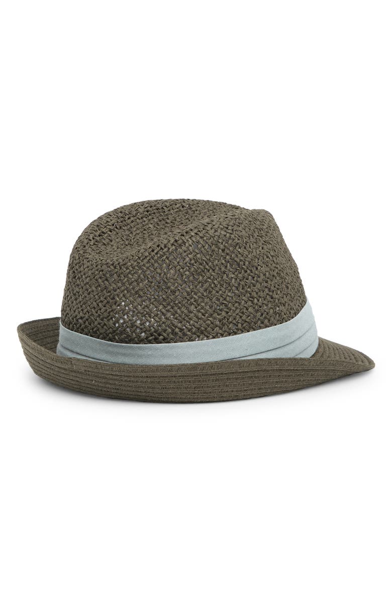 Nordstrom Paper Straw Fedora, Alternate, color, 