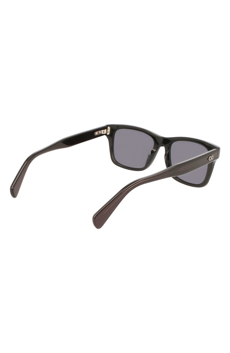 FERRAGAMO Gancini 54mm Rectangular Sunglasses, Alternate, color, 