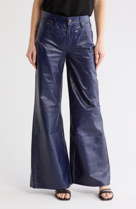 Le Palazzo Leather Pants