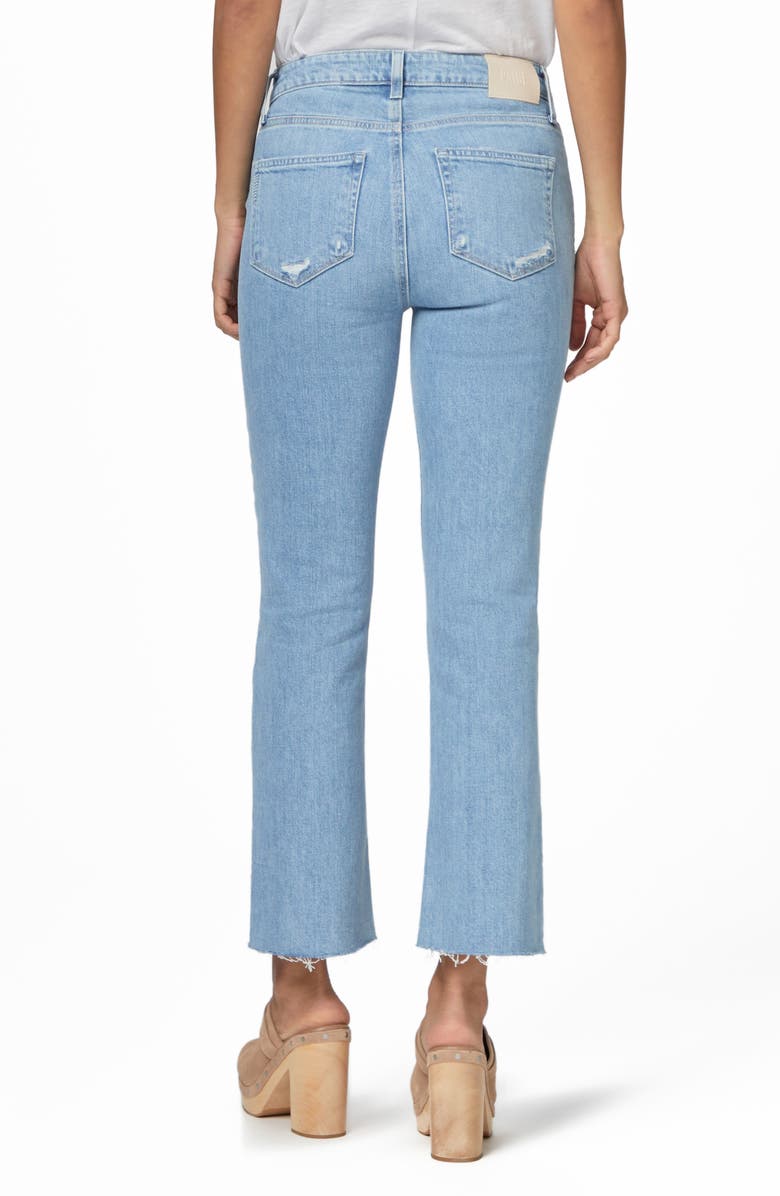 PAIGE Colette Raw Hem High Waist Crop Flare Jeans, Alternate, color,