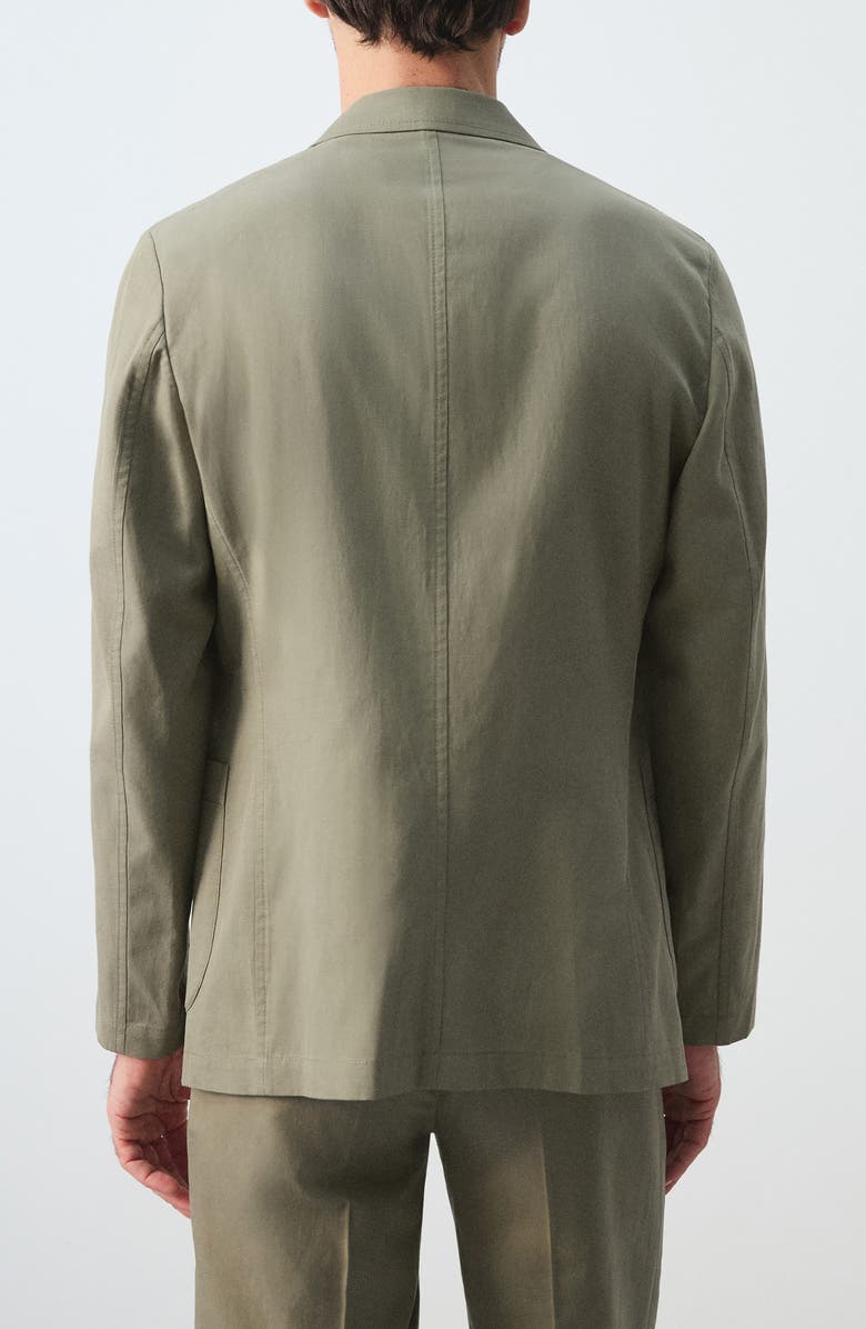 MANGO Slim Fit Blazer, Alternate, color, Green