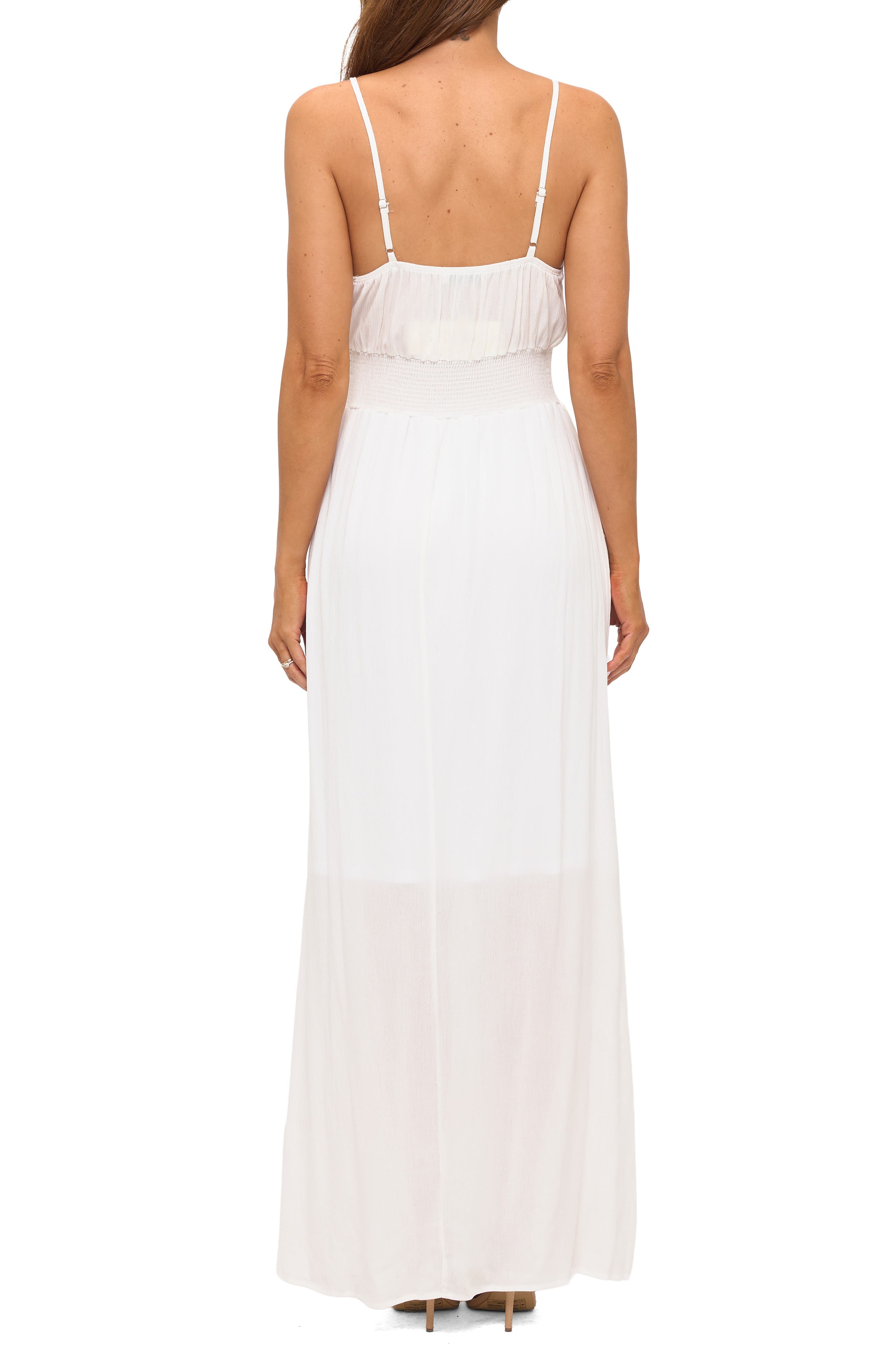 Solid Sleeveless Gauze Maxi Dress - image 4