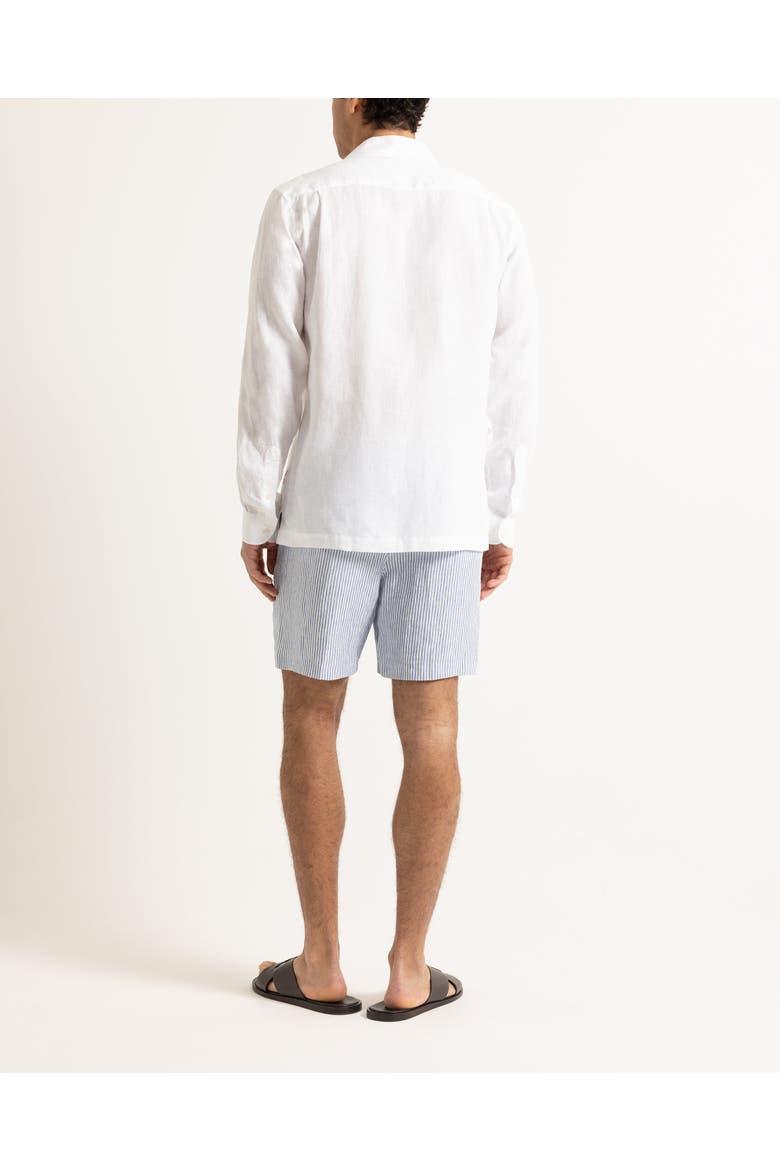 Ridley Embroidery Relaxed Fit Linen Sunshine Embroidery Shirt, Alternate, color, White