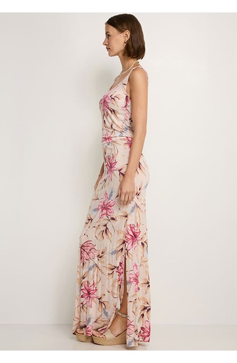 LASCANA Women's Floral Maxi Dress, Alternate, color, Light Pink Floral
