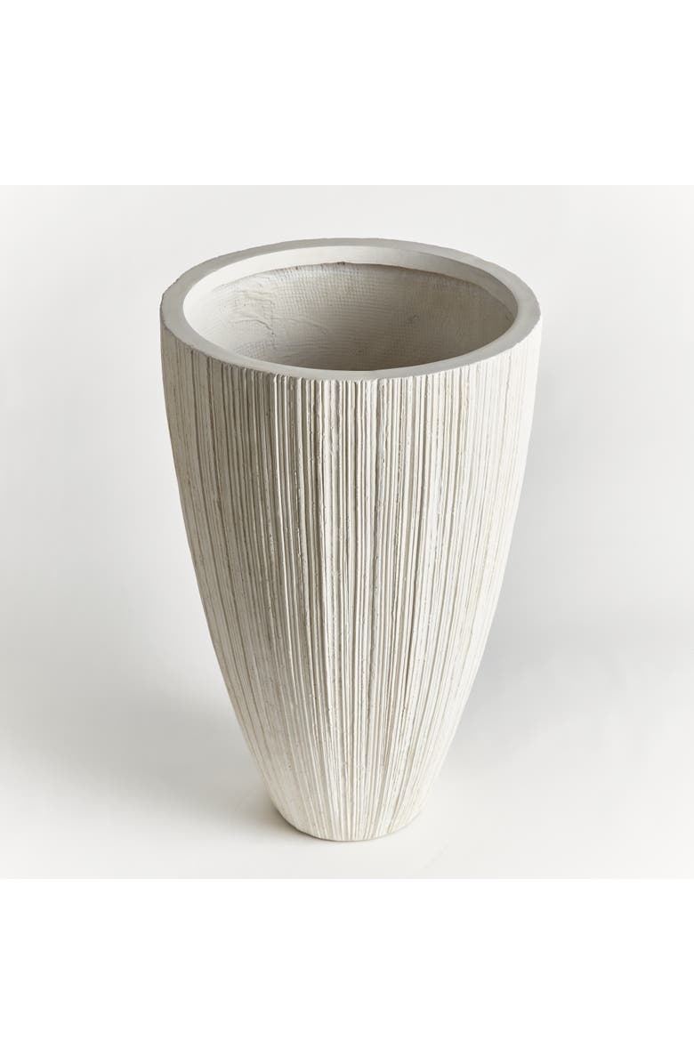 Napa Home & Garden Fibreclay Avalon Tapered Tall Pot, Alternate, color, Beige