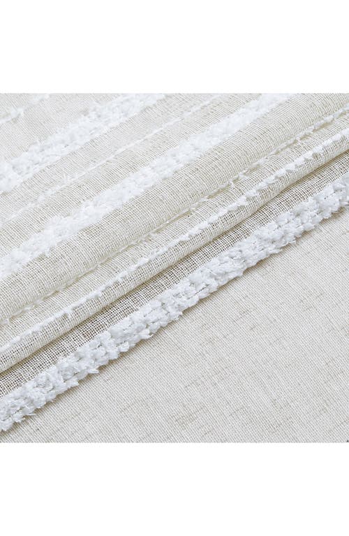 Dainty Home Daniella Textured Chenille Shower Curtain In Neutral