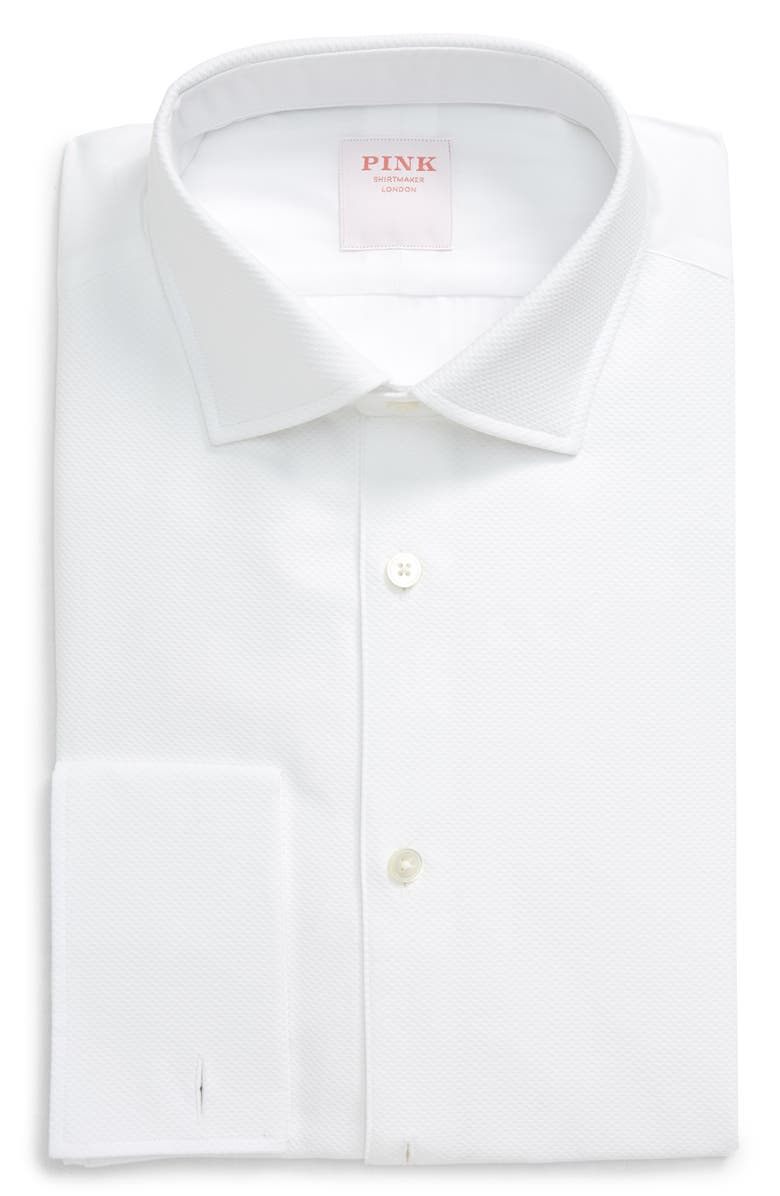 Thomas Pink Slim Fit Tuxedo Shirt, Main, color,