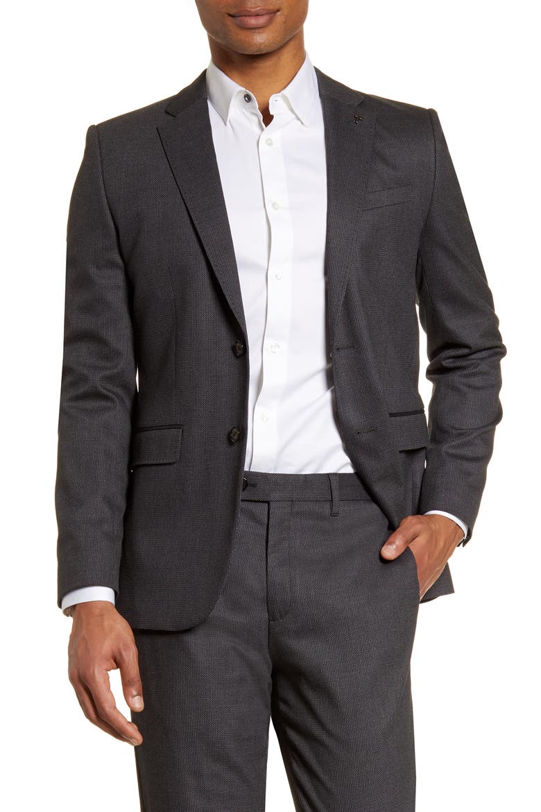 Beezly Textured Sport Coat, Main, color, CHARCOAL