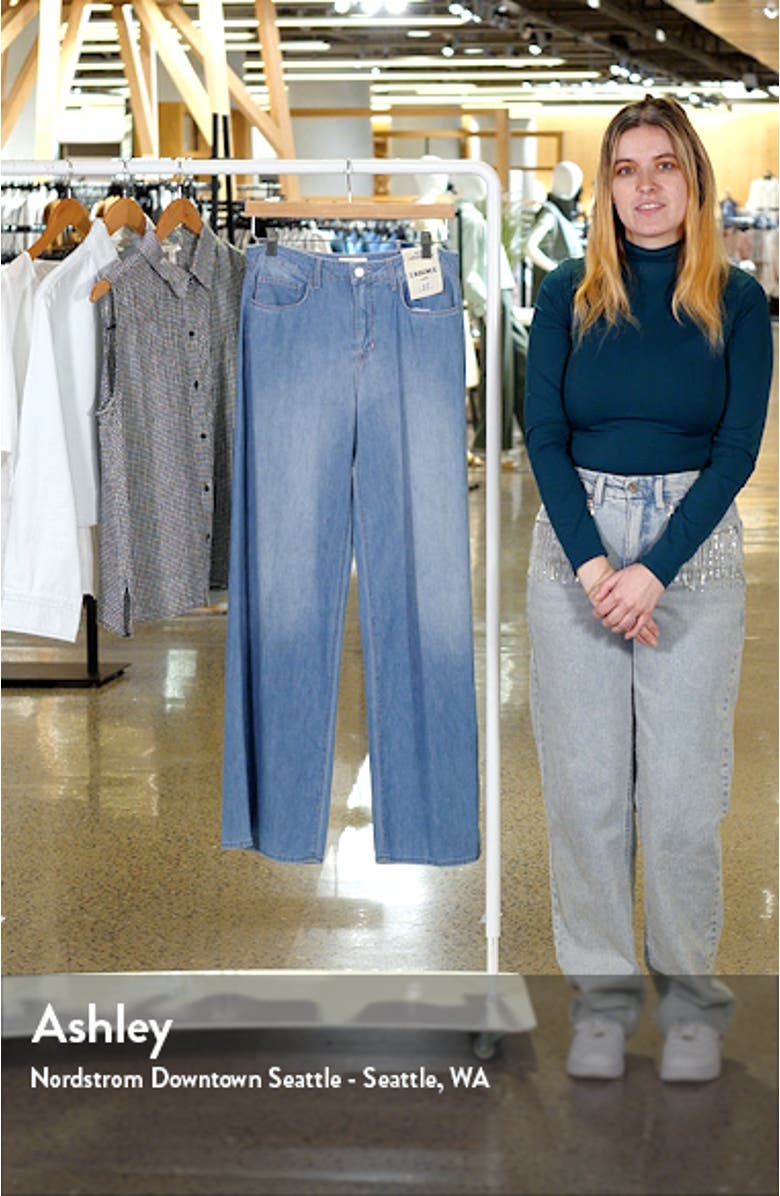 Alicent High Waist Wide Leg Jeans, sales video thumbnail