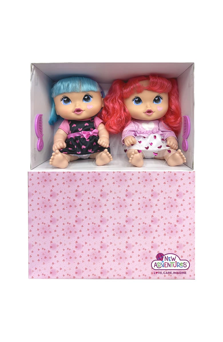 Cuddle Kids 11" Yummy Hearts Dolls 2 Pack, Alternate, color, Multicolored