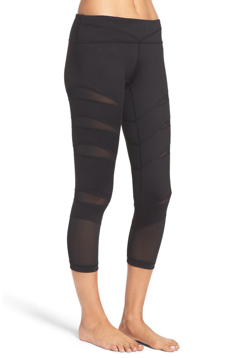 Flash Crop Leggings, Alternate, color, BLACK