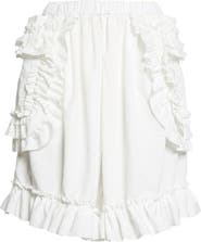 Comme des Garçons Girl Ruffle Trim Broadcloth Bloomer Shorts