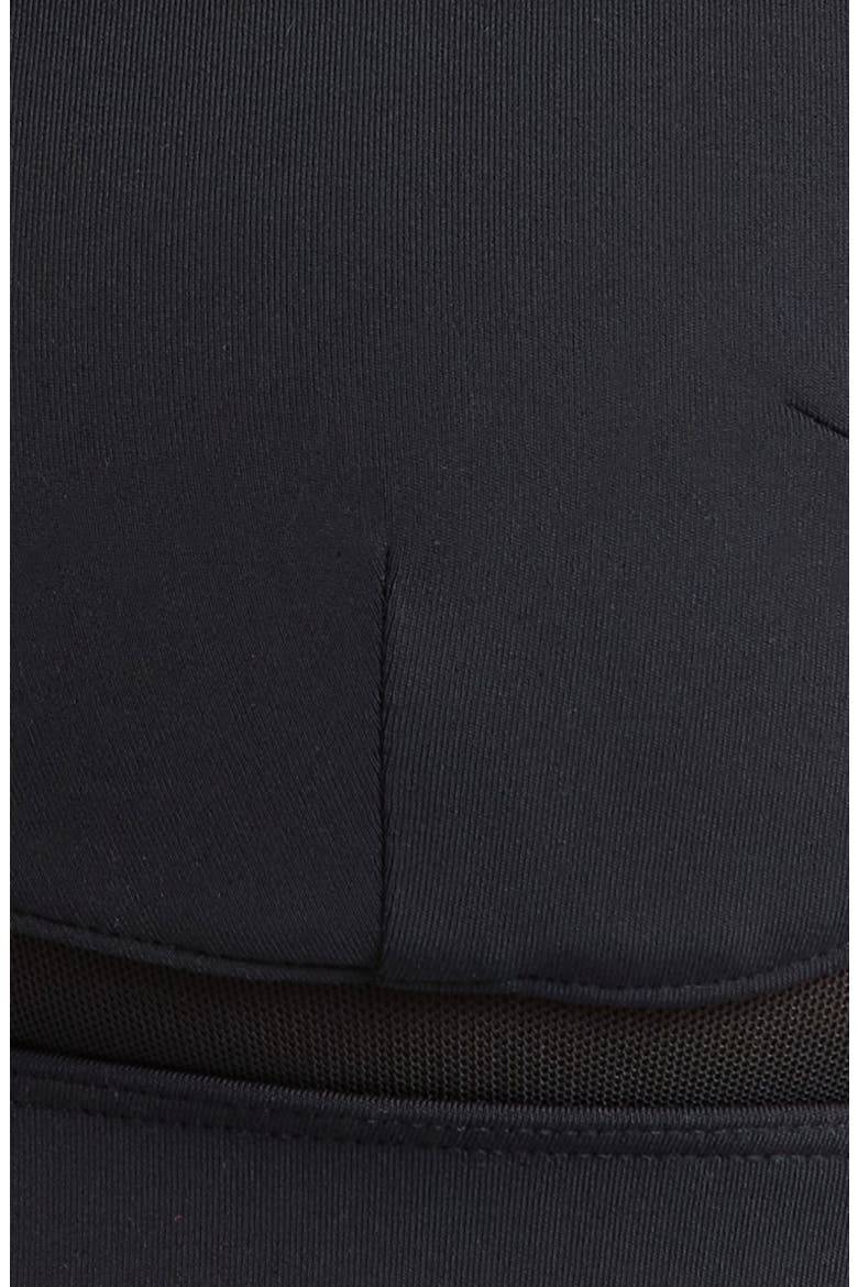Sculpt Mesh Inset Sports Bra, Alternate, color, BLACK