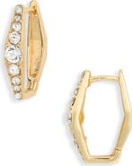 NORDSTROM RACK Cubic Zirconia Tapered Huggie Earrings