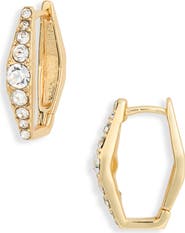 NORDSTROM RACK Cubic Zirconia Tapered Huggie Earrings