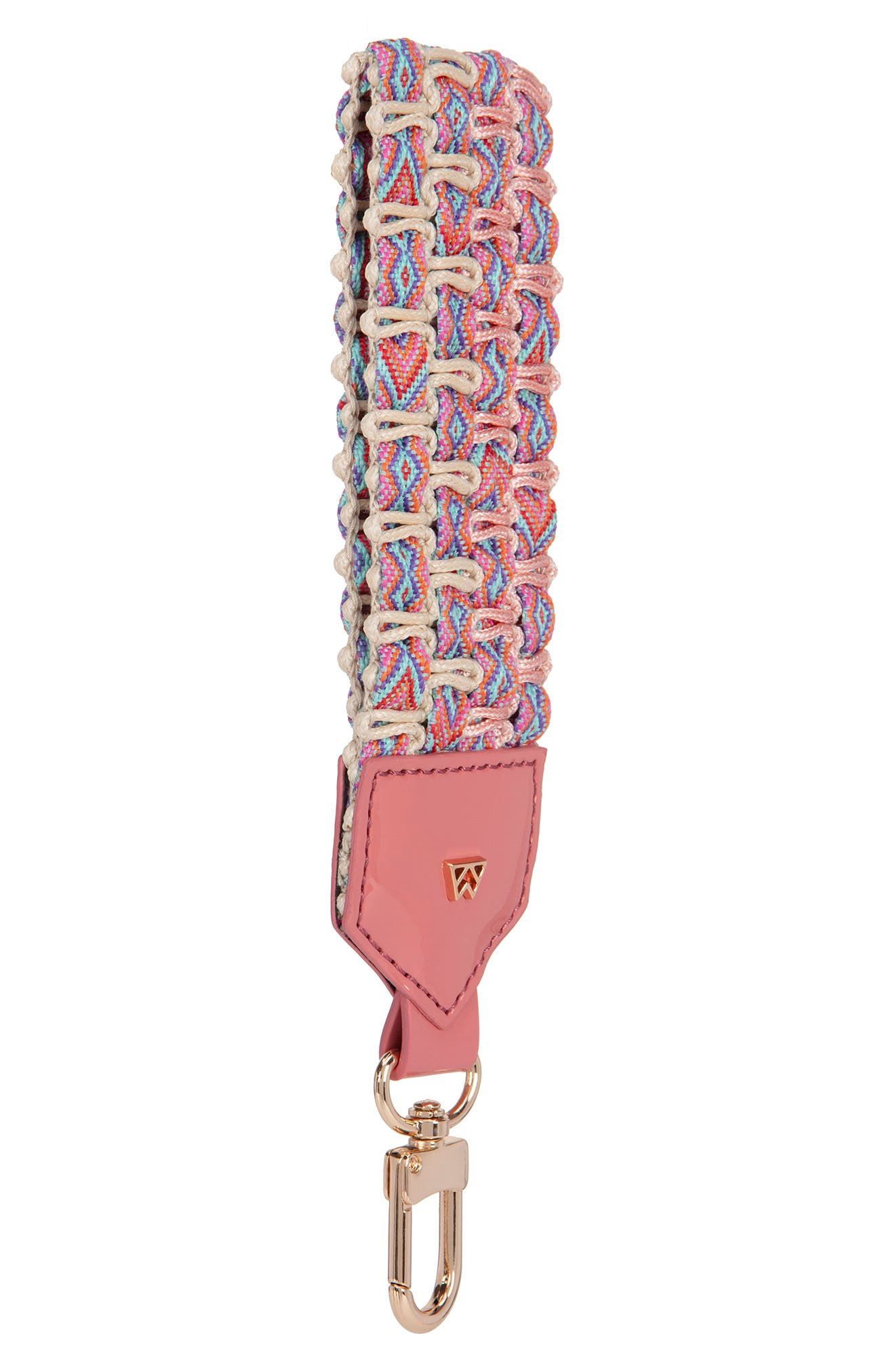 Keep on Cruisin' Woven Key Chain, Alternate, color, ROSE
