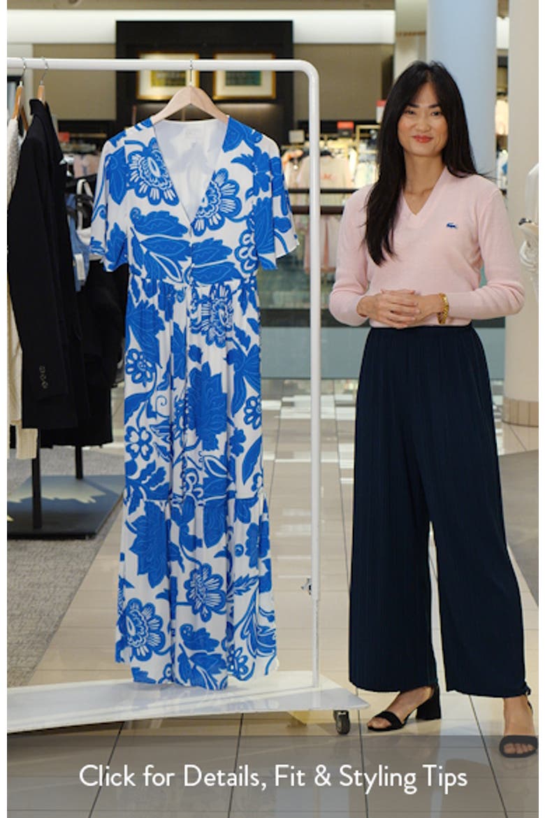 Floral Flutter Sleeve Dress video