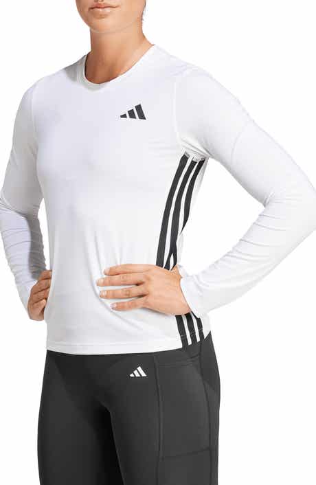 adidas Essentials Long Sleeve 3-Stripes Workout Top