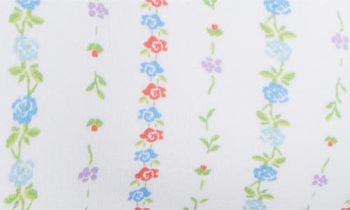Pacsun Karly Bandeau Swim Top In Karly Sweet Floral/light Blue