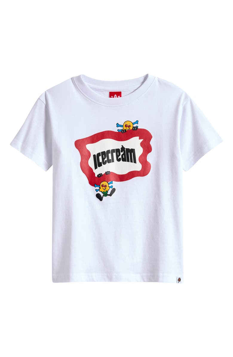 ICECREAM Kids' Hang On Graphic T-Shirt, Main, color, White