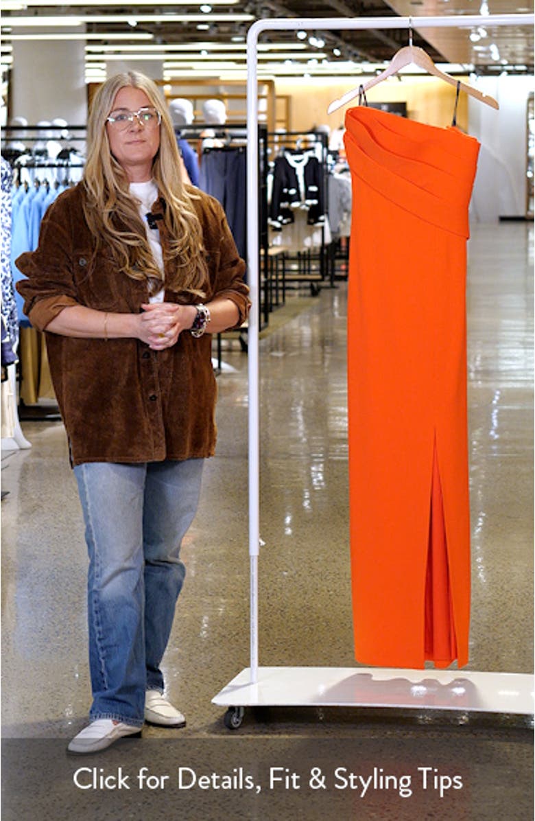 Drape Neckline Sleeveless Gown, sales video thumbnail