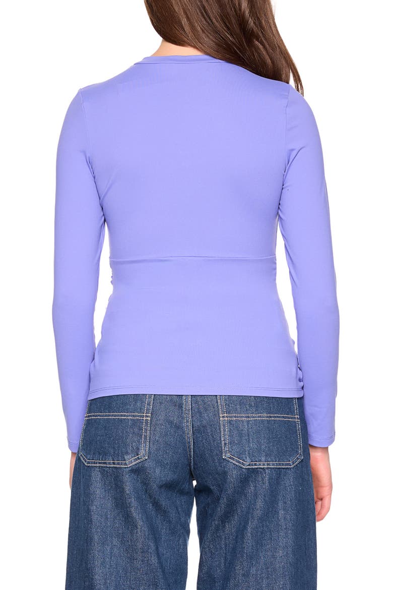 Faux Wrap Top, Alternate, color, ORCHID