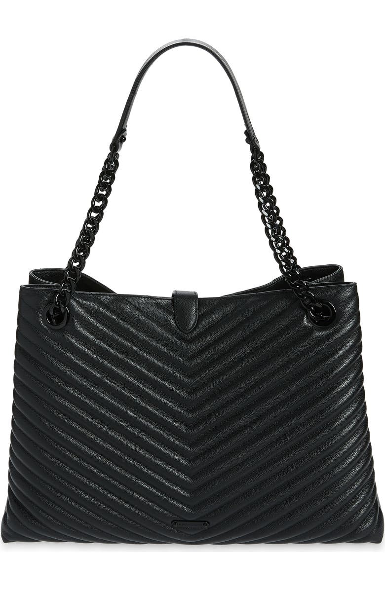 Rebecca Minkoff Edie Chevron Quilted Tote, Alternate, color,