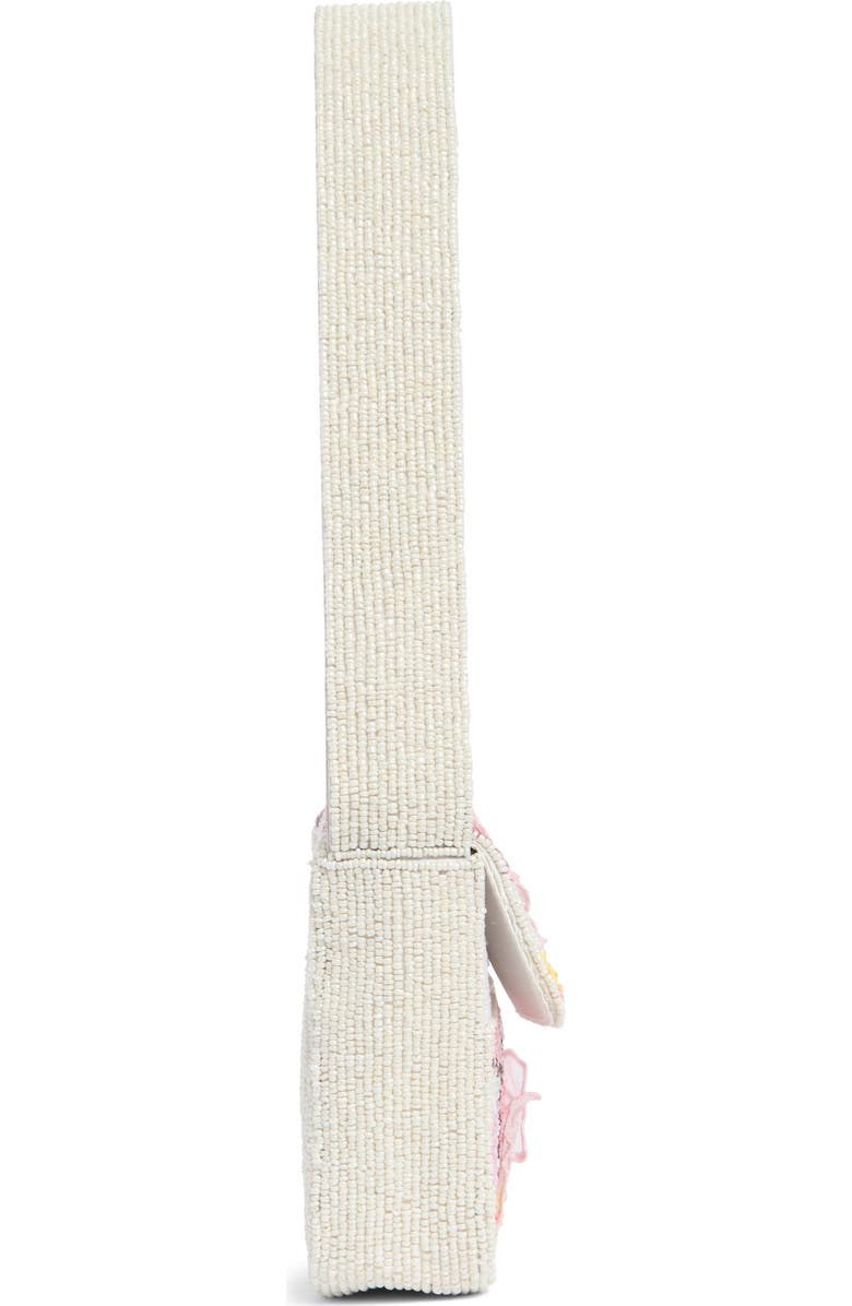 Collection XIIX Beaded 3D Floral Baguette Shoulder Bag, Alternate, color, Pink Multi