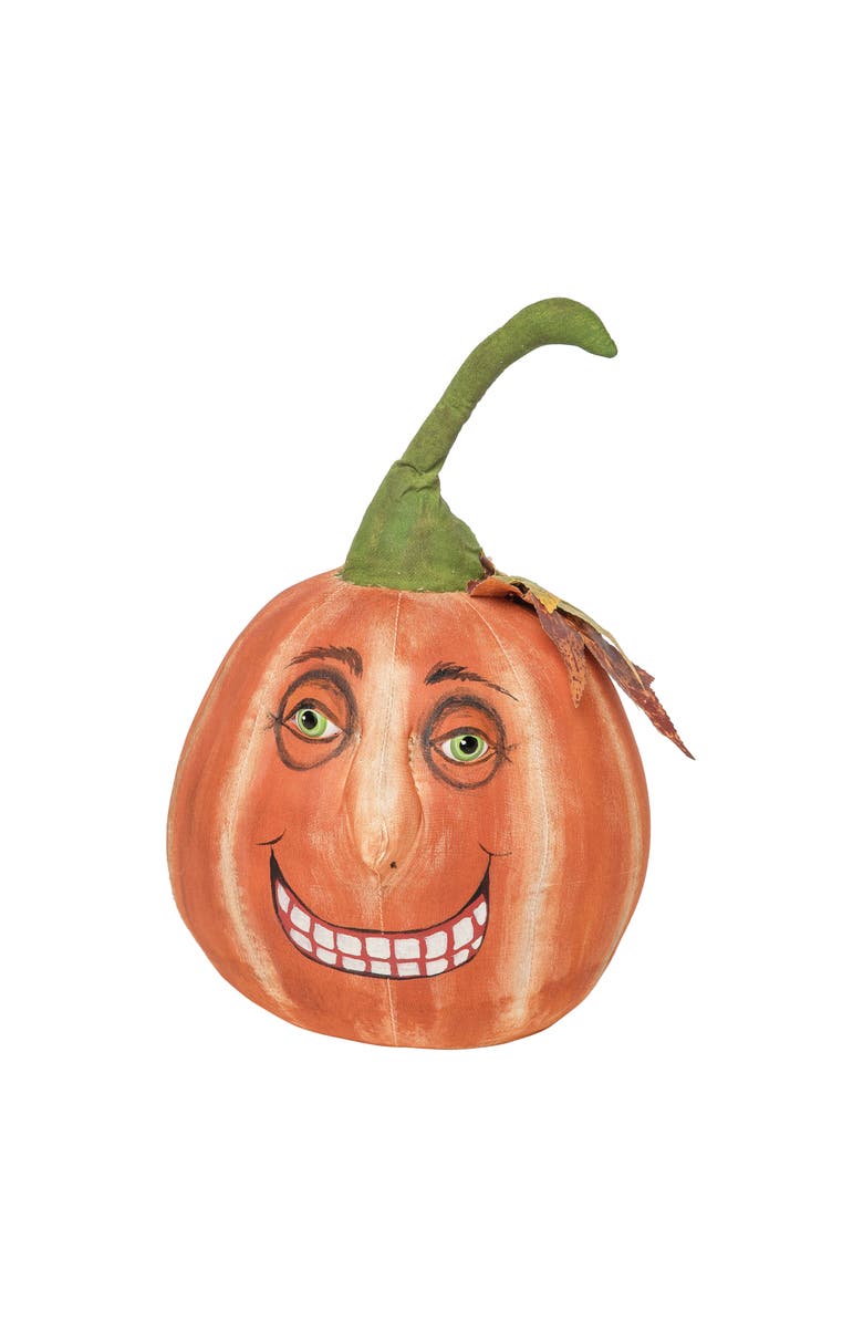 Gallerie II Victor Pumpkin Joe Spencer Gathered Traditions Halloween Art Doll Figure Door Stop, Main, color, Orange