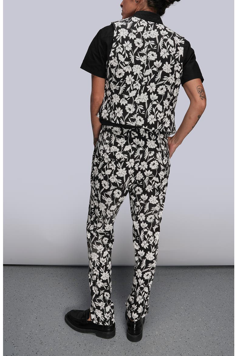 The Empower Vest, Alternate, color, Monochrome Floral Black