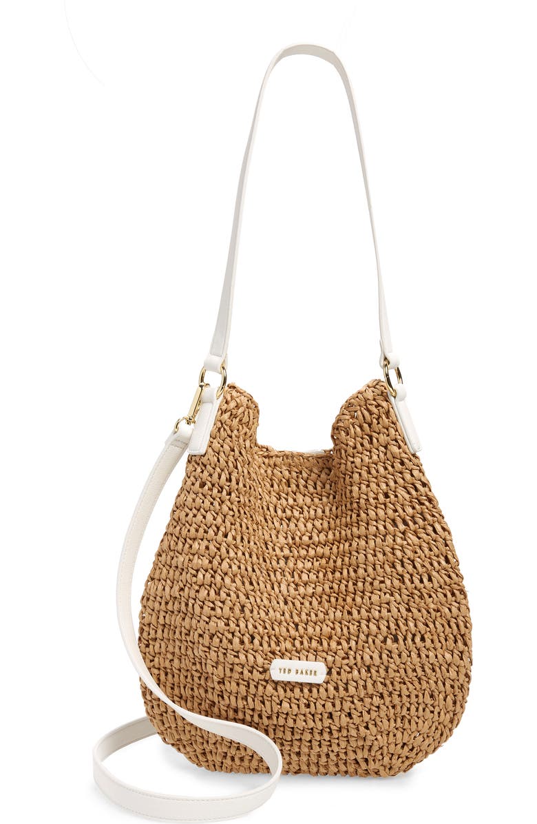 Ted Baker London Kethrin Crochet Hobo Bag, Main, color,